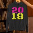 2018 Big Neon Numbers For The New Year Or Graduation Unisex Hoodie