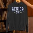 Blue Bow Coquette Floral Senior 2026 Graduation Class Unisex Hoodie