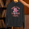Book Fair Vibes School Librarian Retro 70s Reading Bookworm Unisex Hoodie