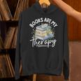 Book Are My Therapy Aesthetic Bookish Reading Unisex Hoodie