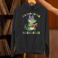 All Booked For Mardi Gras Crocodile Reading Book Teacher Unisex Hoodie