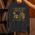I Like Books And Dogs And Maybe 3 People Vintage Sayin Unisex Hoodie