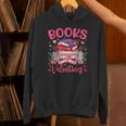 Books Are My Valentine Coquette Bow Book Flower Girl Women Unisex Hoodie