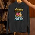 Call Me Antisocial Donut Pun Introvert Quote Unisex Hoodie