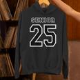 Class Of 2025 High School Senior 25 On Back Graduation Unisex Hoodie