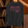 Class Of 2026 Pink Coquette Bow Cap Senior 2026 Graduation Unisex Hoodie