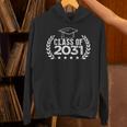 Class Of 2031 Grow With Me Shirt Graduation Kindergarten Unisex Hoodie