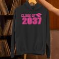 Class Of 2037 Pink Girls Growing Up School Memory Graduation Unisex Hoodie