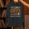 Coffee & Introvert Humor Tee Quote Cute Font Unisex Hoodie