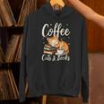 Coffee Cats And Books Lover For Women & Men Coffee Unisex Hoodie