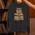 Cute Capybara Reading Books Animal Capybara Bookworms Unisex Hoodie