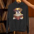 Cute Dog Boxer Reading Book Unisex Hoodie Cute Dog Boxer Reading Book Unisex Hoodie
