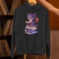Cute Dragon Read Books Be Kind Stay Weird Book Lover Unisex Hoodie