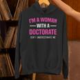 Doctoral Degree Graduation Woman With a Doctorate Unisex Hoodie
