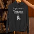Dog-Trovert Boston Terrier Humor Definition Introvert Unisex Hoodie