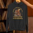 Easily Distracted By Dragons And Books Fantasy Book Lover Unisex Hoodie