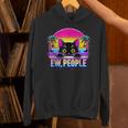 Ew Cat Misanthrope Introvert Synthwave 80s Unisex Hoodie Ew Cat Misanthrope Introvert Synthwave 80s Unisex Hoodie