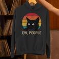 Ew People Introvert Cat Lover Cat Lady Vintage Unisex Hoodie