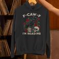 F-CAW-F I'm Reading Crow Book Lover Introvert Meme Unisex Hoodie F-CAW-F I'm Reading Crow Book Lover Introvert Meme Unisex Hoodie