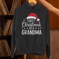 First Christmas As A Grandma Holiday New Grandmother Memory Unisex Hoodie