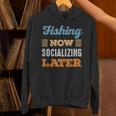 Fishing Now Minimal Socializing Introvert Vintage Unisex Hoodie Fishing Now Minimal Socializing Introvert Vintage Unisex Hoodie