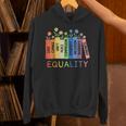 Floral Book Equality Human Rights Social Justice Peace Love Unisex Hoodie