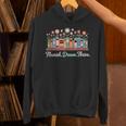 Flourish Dream Thrive Floral Books For Book Lovers Unisex Hoodie