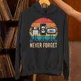 Never Forget Retro 80s 90s Floppy VHS Cassette Nostalgia Unisex Hoodie