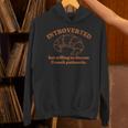 French Patisserie Lover Introvert Croissant Conversation Unisex Hoodie French Patisserie Lover Introvert Croissant Conversation Unisex Hoodie
