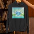 Frutiger Aero Y2k Aesthetic Palm Trees Cyber Beach World Unisex Hoodie