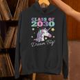 Girls Class Of 2030 Magical Unicorn Graduation Cap Unisex Hoodie