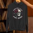 Good Girls Read Dirty Books Smut Reader Dark Romance Skull Unisex Hoodie