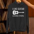 I Like Guitar & Maybe 3 People Music Introvert Guitar Unisex Hoodie I Like Guitar & Maybe 3 People Music Introvert Guitar Unisex Hoodie