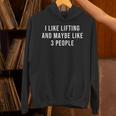 Gym Quotes Introvert Bodybuilding Fitness Gym Lovers Unisex Hoodie