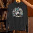 Hedgehog Reading Book Lake Scenery Reading Unisex Hoodie Hedgehog Reading Book Lake Scenery Reading Unisex Hoodie
