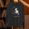 Introvert Cat With Coffee On Computer Antisocial Emo Goth Unisex Hoodie Introvert Cat With Coffee On Computer Antisocial Emo Goth Unisex Hoodie