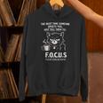 Introvert Cat Coffee Sarcastic Dark Humor Focus Meme Graphic Unisex Hoodie