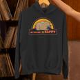 Introvert Me Happy Retro Sunset Capybara Tee Unisex Hoodie Introvert Me Happy Retro Sunset Capybara Tee Unisex Hoodie