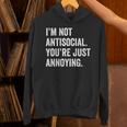 Introvert Quote Snarky Unisex Hoodie Introvert Quote Snarky Unisex Hoodie