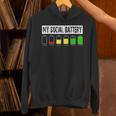 Introvert My Social Battery Low Level Graphic Unisex Hoodie Introvert My Social Battery Low Level Graphic Unisex Hoodie