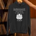 Introvert But Willing To Talk About Cats Unisex Hoodie