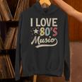 I Love 80's Music Retro Style Nostalgia Cassette 1980s Party Unisex Hoodie
