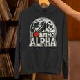 I Love Being Alpha Moonlit Wolf Meme Alpha Introvert Unisex Hoodie I Love Being Alpha Moonlit Wolf Meme Alpha Introvert Unisex Hoodie