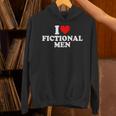 I Love Heart Fictional Men Simple Cute Books Reading Unisex Hoodie