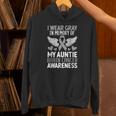 In Memory Of My Aunt Glioblastoma Gray Ribbon Brain Cancer Unisex Hoodie