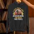 Mountain Biking Beer Drinking Introvert Sayings For Cyclist Unisex Hoodie