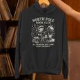 North Pole Book Club Christmas Elf Bookish Retro Graphic Unisex Hoodie