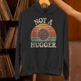 Not A Hugger Retro Sea Urchin Sarcastic Introvert Unisex Hoodie