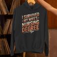 Nurse Graduation I Survived My Wife'S Nursing Degree Nurse Unisex Hoodie
