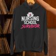 Nursing School Survivor Shirt Graduation Party Tee Unisex Hoodie
